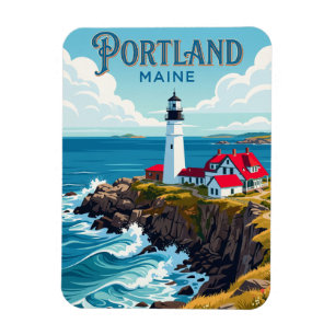 Portland Head Light USA Magnet