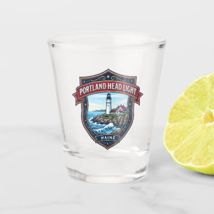 Portland Head Light USA Shot Glass