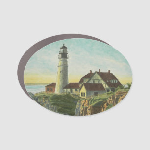 Portland Head Light Watercolor Car Magnet