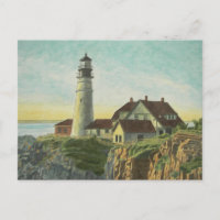 Portland Head Light Watercolor