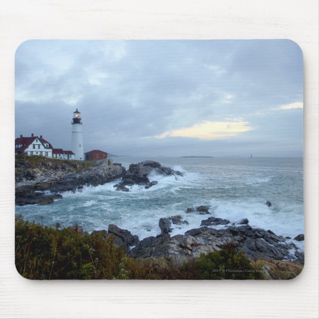 Portland Head Lighthouse at Sunrise Mouse Pad (Front)