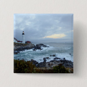 Portland Head Lighthouse at Sunrise Pinback Button