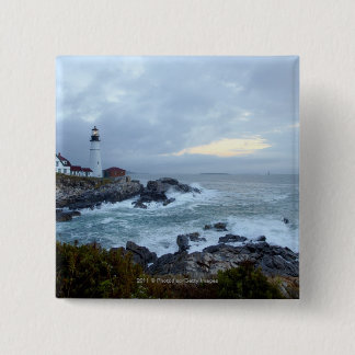 Portland Head Lighthouse at Sunrise Pinback Button