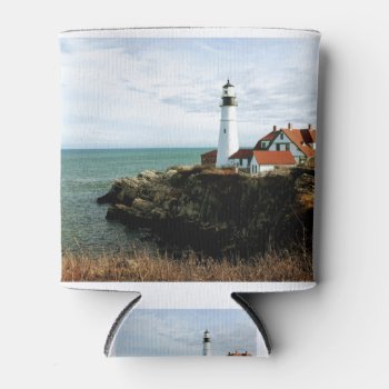 Portland Head Lighthouse Can Cooler by tmurray13 at Zazzle