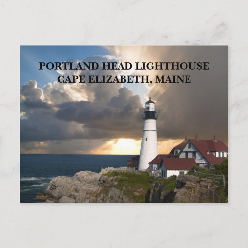 Portland Head Lighthouse Cape Elizabeth Maine Postcard