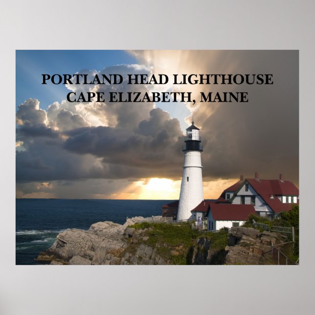 Portland Head Lighthouse Cape Elizabeth Maine Poster (Front)