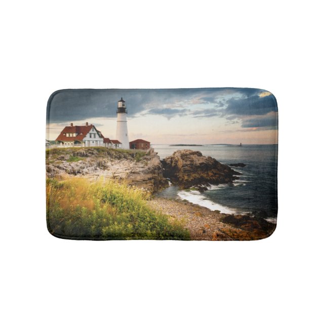 Portland Head Lighthouse | Cape Elizabeth, Me Bathroom Mat (Front)