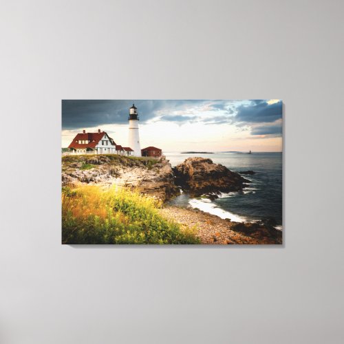 Portland Head Lighthouse  Cape Elizabeth Me Canvas Print