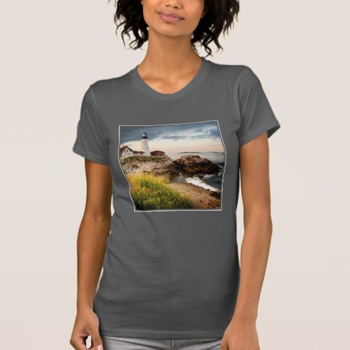 Portland Head Lighthouse  Cape Elizabeth Me T_Shirt