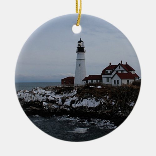 Portland Head Lighthouse Ceramic Ornament