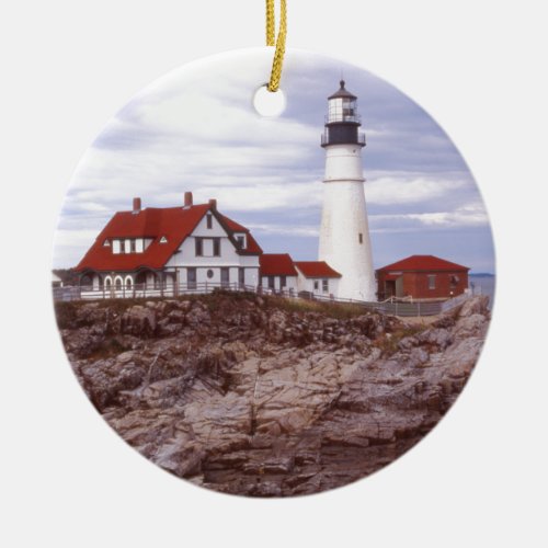 Portland Head Lighthouse Ceramic Ornament