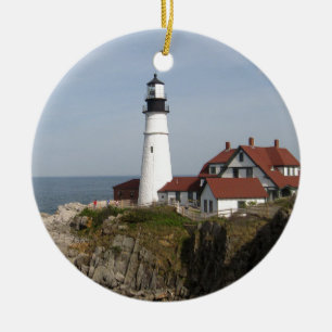 Portland Head Lighthouse Ceramic Ornament