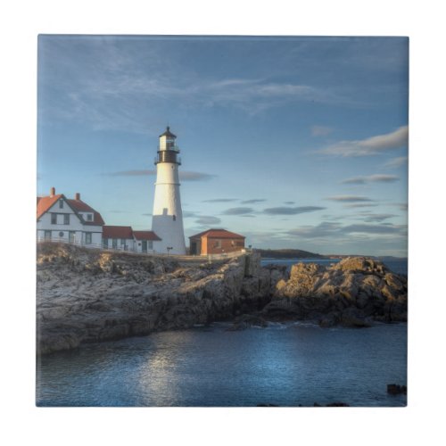 Portland Head Lighthouse Ceramic Tile