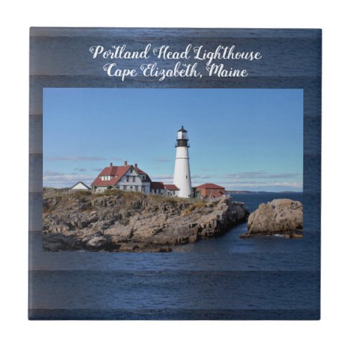 Portland Head Lighthouse Ceramic Tile 