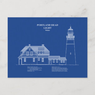 Portland Head Lighthouse - Maine – AD Postcard