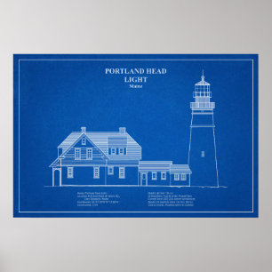 Portland Head Lighthouse - Maine – AD Poster