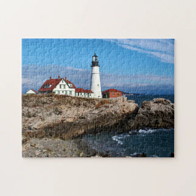 Portland Head Lighthouse, Maine Jigsaw Puzzle Zazzle