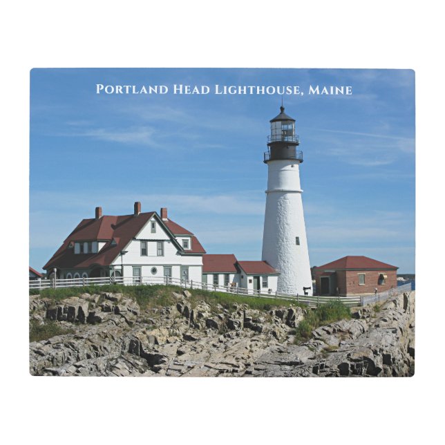 Portland Head Lighthouse Maine  Metal Print (Front)