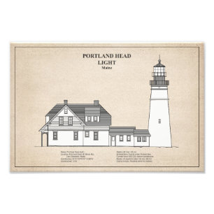 Portland Head Lighthouse - Maine - SBD Photo Print