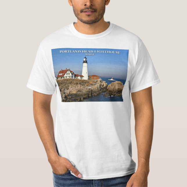 Portland Head Lighthouse, Maine T-Shirt (Front)