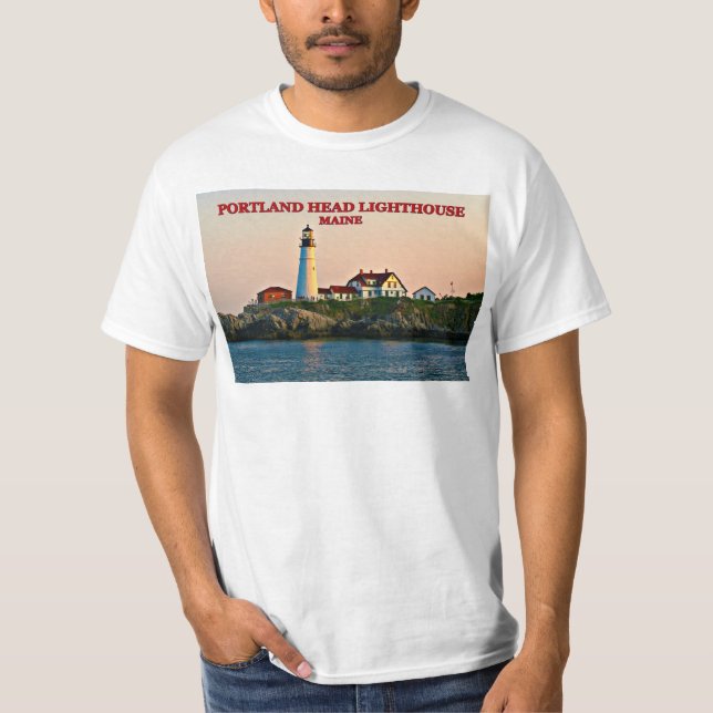 Portland Head Lighthouse, Maine T-Shirt (Front)