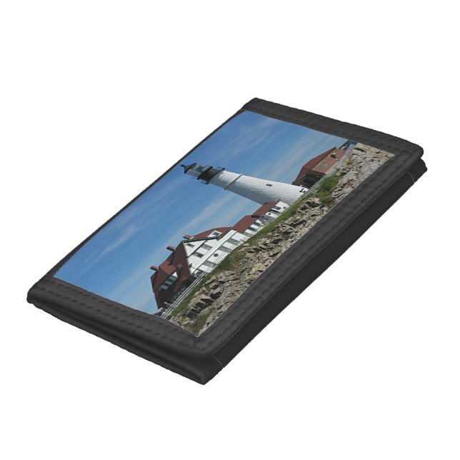 Portland Head Lighthouse, Maine Tri-fold Wallet (Bottom)