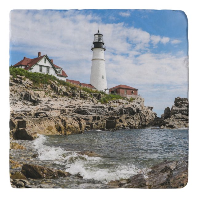 Portland Head Lighthouse Maine Trivet (Front)