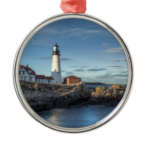Portland Head Lighthouse Metal Ornament