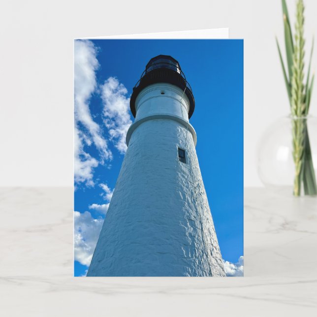 Portland Head Lighthouse Photo Blank Greeting Card (Front)