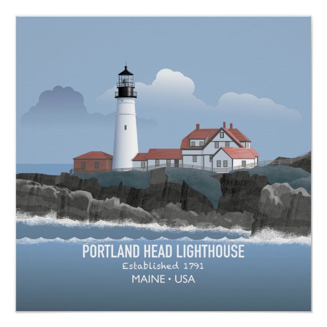 Portland Head Lighthouse Poster (Front)