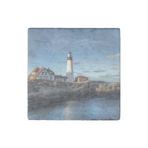 Portland Head Lighthouse Stone Magnet