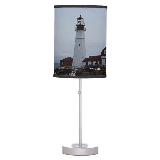 Portland Head Lighthouse Table Lamp (Front)