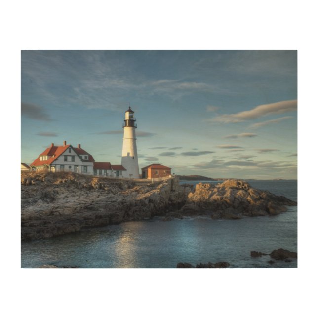 Portland Head Lighthouse Wood Wall Art (Front)