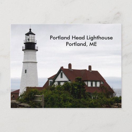 Portland Head Lightouse Maine Personalize Postcard