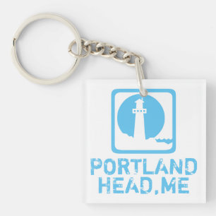 Portland Head Maine Keychain