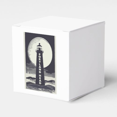Portland Head Maine Lighthouse Moon Favor Boxes