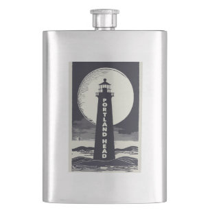 Portland Head Maine Lighthouse Moon Flask