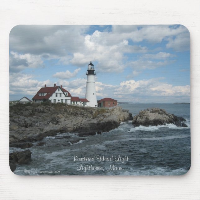 Portland Headlight Lighthouse Mousepad (Front)
