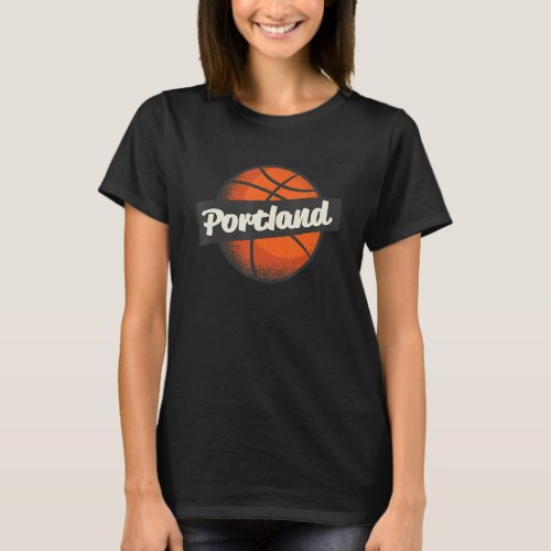Portland Hometown Basketball Player Sports T_Shirt