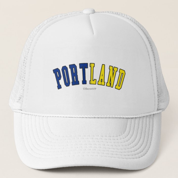 Portland in Oregon State Flag Colors Trucker Hat