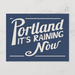 Portland-It's Raining Now Postcard
