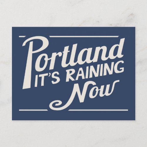 Portland_Its Raining Now Postcard