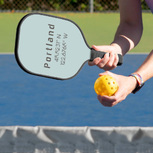 Portland Latitude & Longitude Pickleball Paddle
