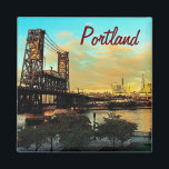 Portland Magnet<br><div class="desc">Portland's Steel Bridge, the second-oldest double-lift bridge in North America</div>