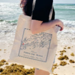 Portland Maine Casco Bay Wedding Welcome Tote Bag<br><div class="desc">These Portland Maine Casco Bay map tote bags are perfect to welcome your out of town guests with welcome bag goodies, or customize them for your wedding party. Move the heart by clicking "Edit Using design tool" under "Personalize". Map includes Cape Elizabeth, Portland, Cumberland, Falmouth, Freeport, the islands including Peaks...</div>