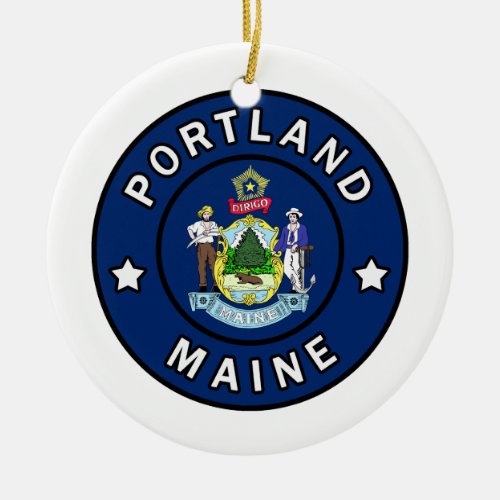 Portland Maine Ceramic Ornament