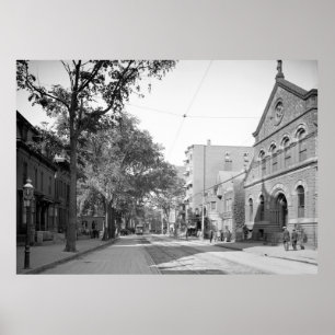 Portland, Maine Congress Street West Poster