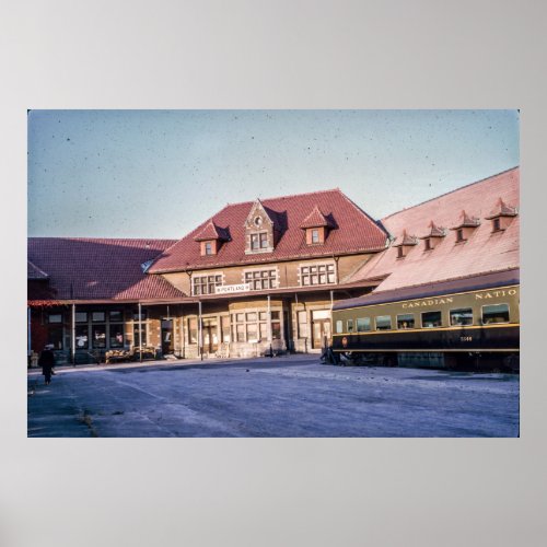Portland Maine Grand Trunk Station 1964 Poster