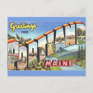 Portland Maine Greeting Postcard