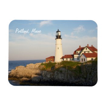 Portland Maine Head Light Lighthouse Magnet by RossiCards at Zazzle